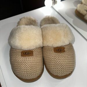 UGG Knit Tan Slippers